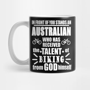 Australian Summer Outback Biker Bike Tour Mug